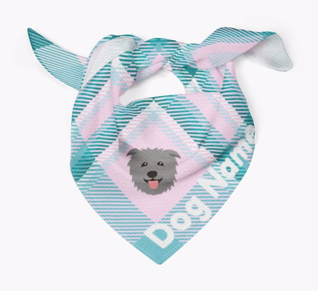 Personalised Tartan Dog Bandana for {dogsName}